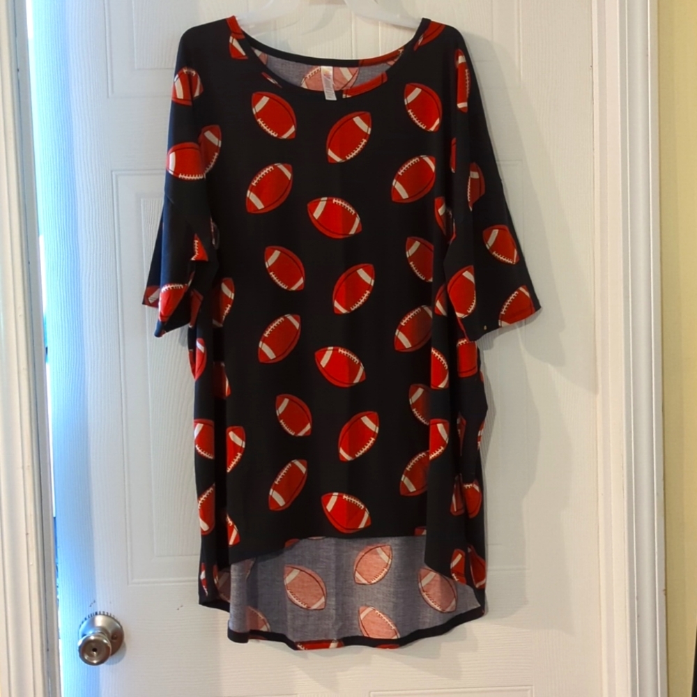 LulaRoe 2xl Football shirt